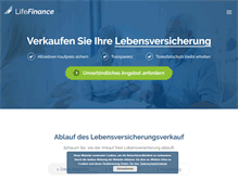 Tablet Screenshot of lifefinance.de